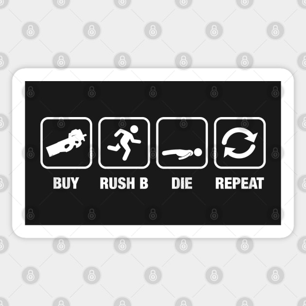 Buy Rush B Die Repeat Gaming Sticker by pixeptional